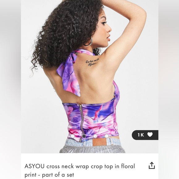 ASOS Floral Summer Top - Picture 2 of 2